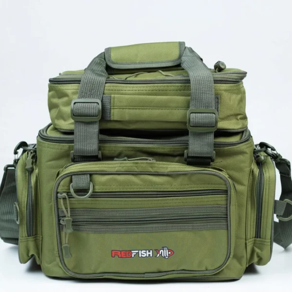 Bolso de pesca REDFISH con porta reel desmontable.