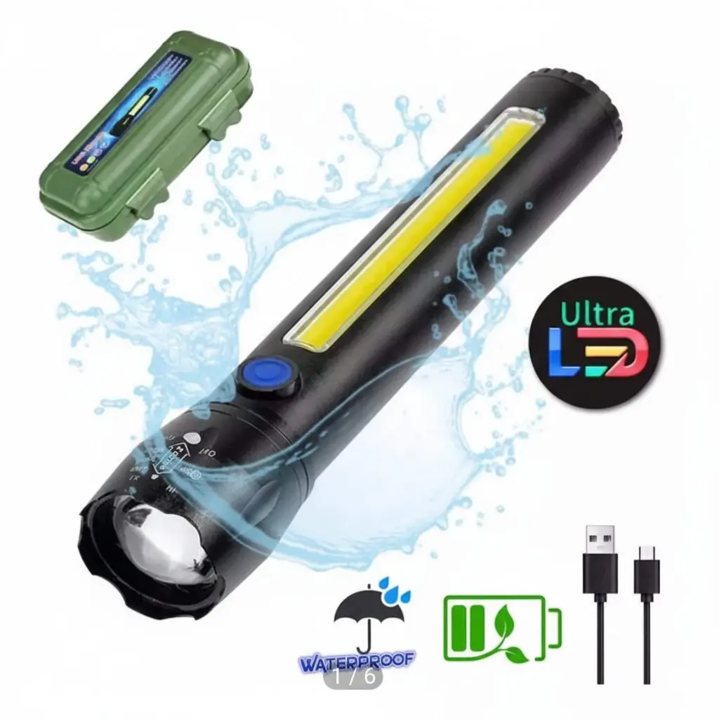 Linterna con carga USB - Image 2