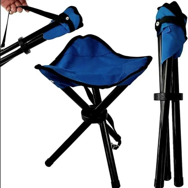 Taburete plegable trípode