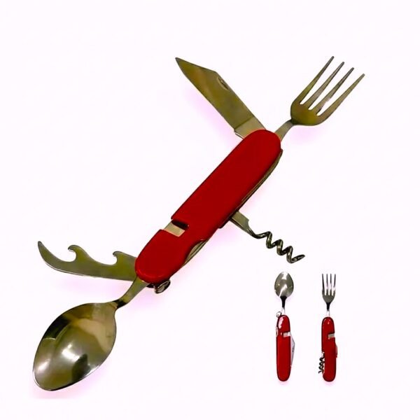 Juego de cubiertos plegable.