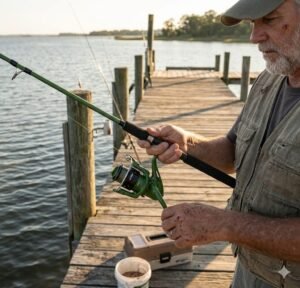Combo PINTADO reel + caña (1,91CM )