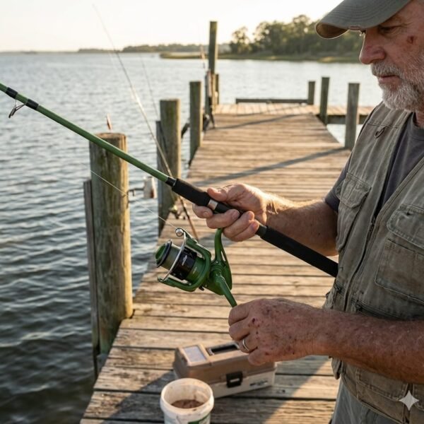 Combo PINTADO reel + caña (1,91CM )